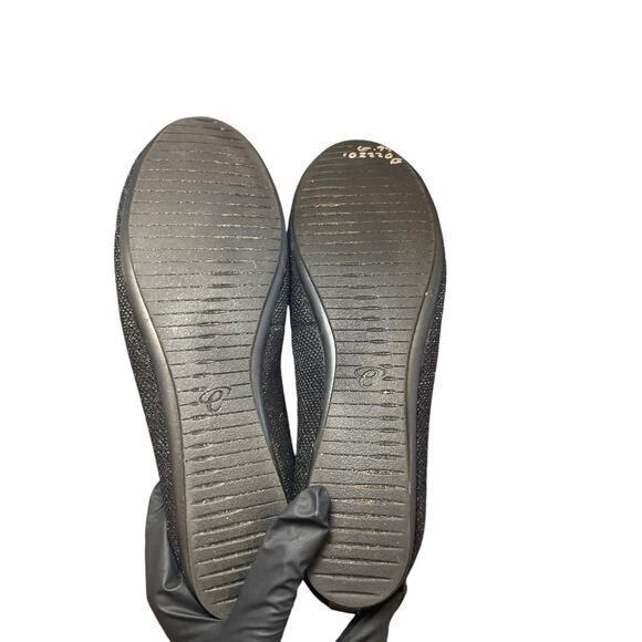 Easy Spirit e360 Black Glitter Sparkle Round Toe Ballet Flats 8.5 - Picture 10 of 10